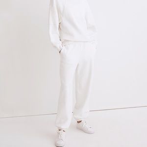 Madewell Oversized Sweatpants White